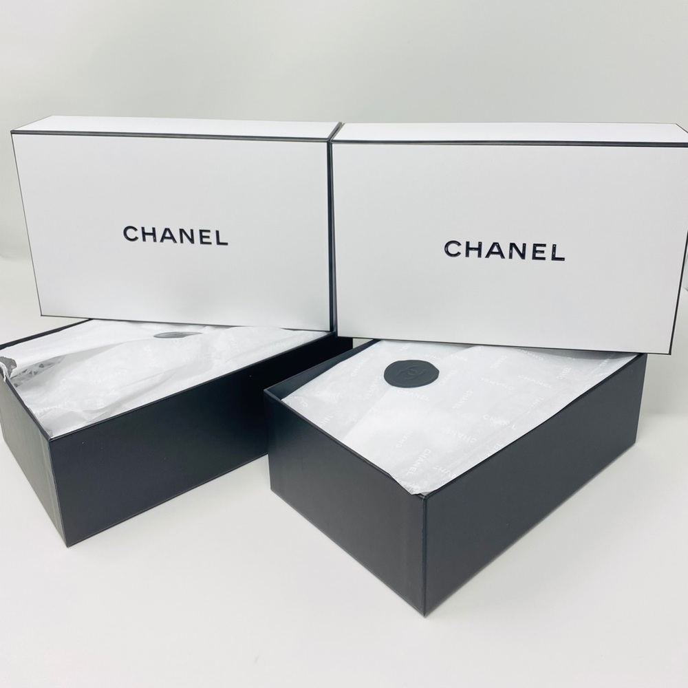 Chanel gift 2 boxes 9in x 5.5in x 3in!